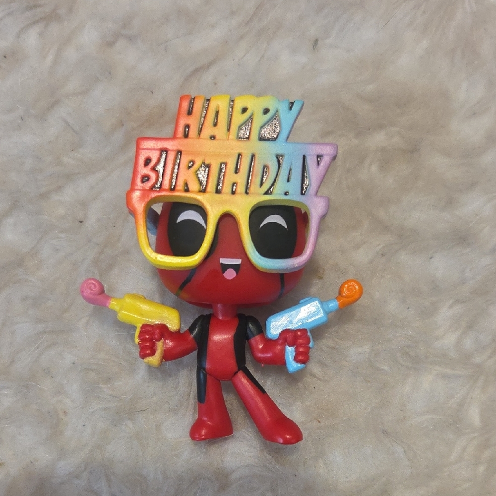 2/$15 Small Happy Birtgday Deadpool Bobblehead